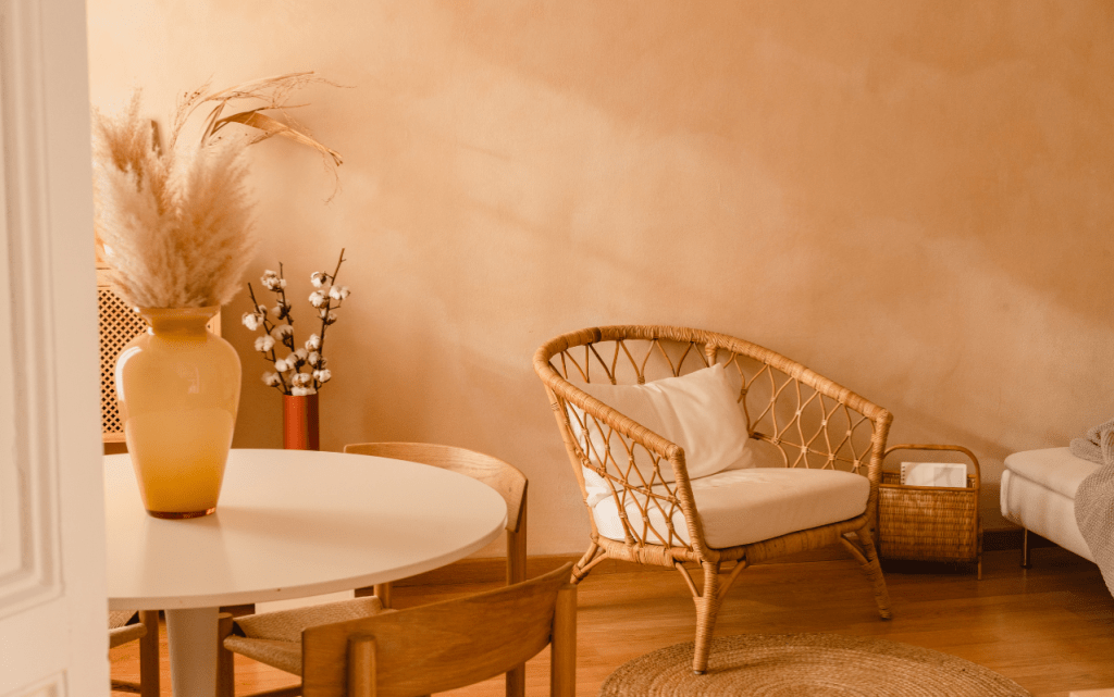 Rattan in home decorating